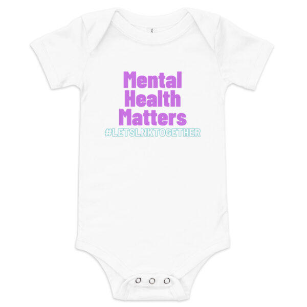 Fuschia Mental Health Matters Baby Onesie - Image 5